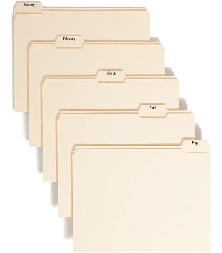 Amazon.com : Smead File Folder, 1/5-Cut Tab, Assorted Positions